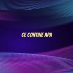 ce contine apa