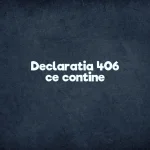 declaratia 406 ce contine