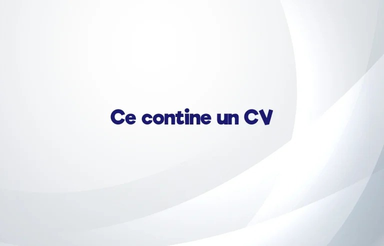 ce contine un cv