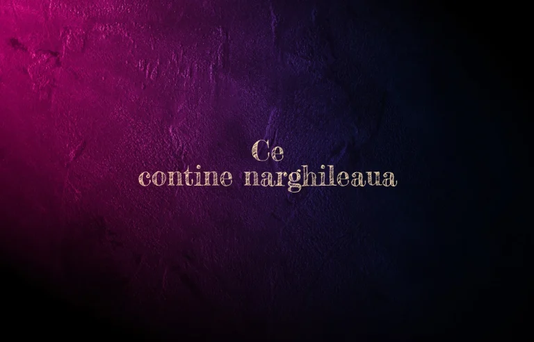 ce contine narghileaua