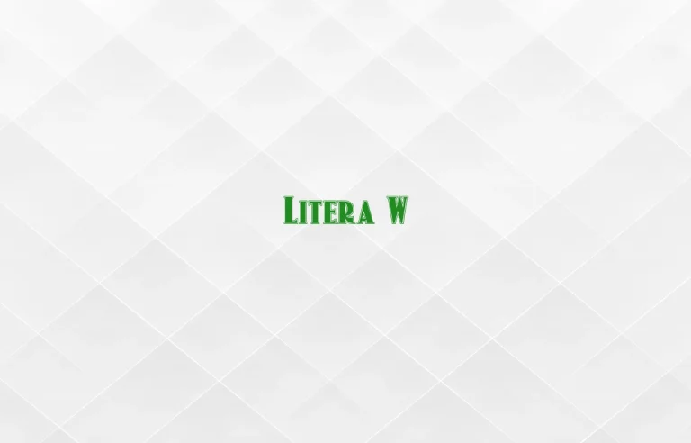 litera w