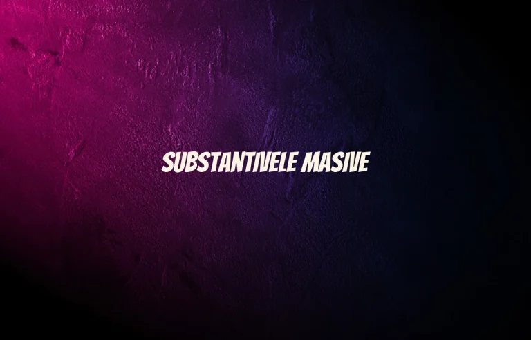 substantive masive