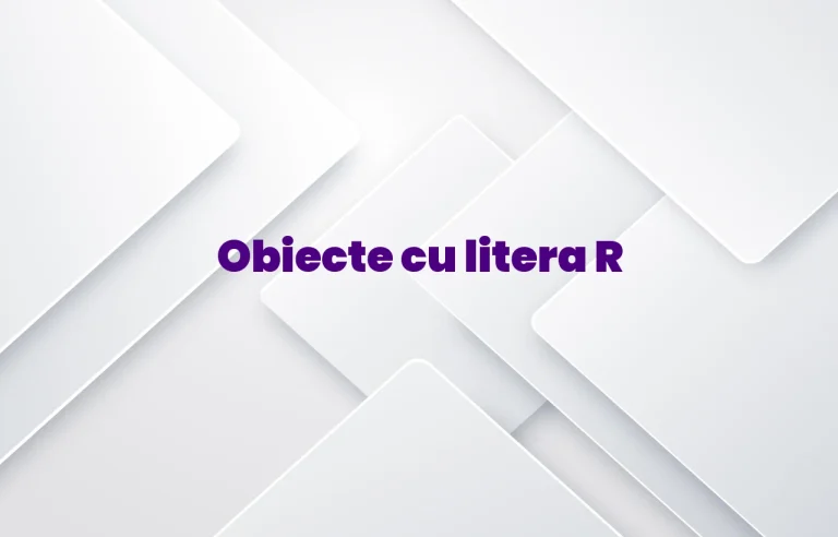 obiecte cu litera r