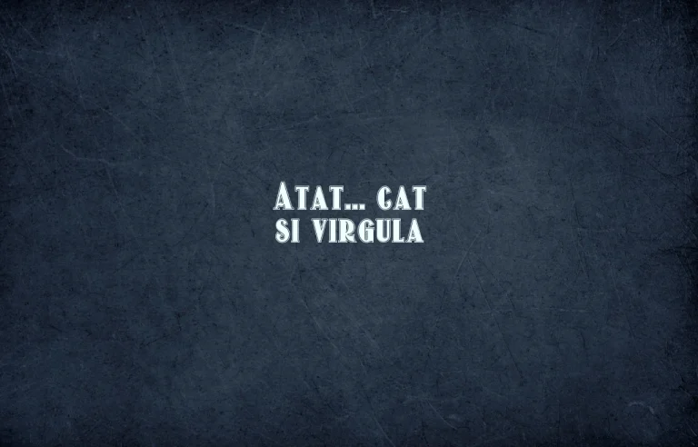 atat cat si virgula