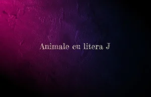 animale cu litera j