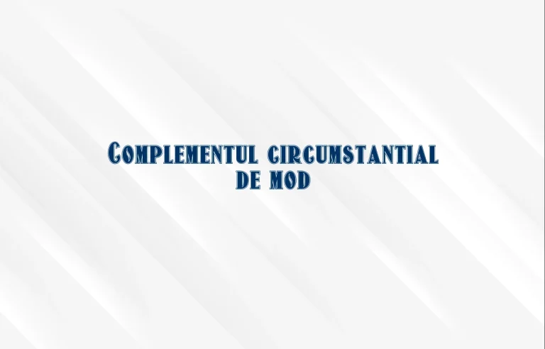 complement circumstantial de mod
