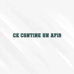 ce contine un afis