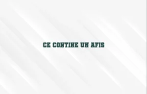 ce contine un afis