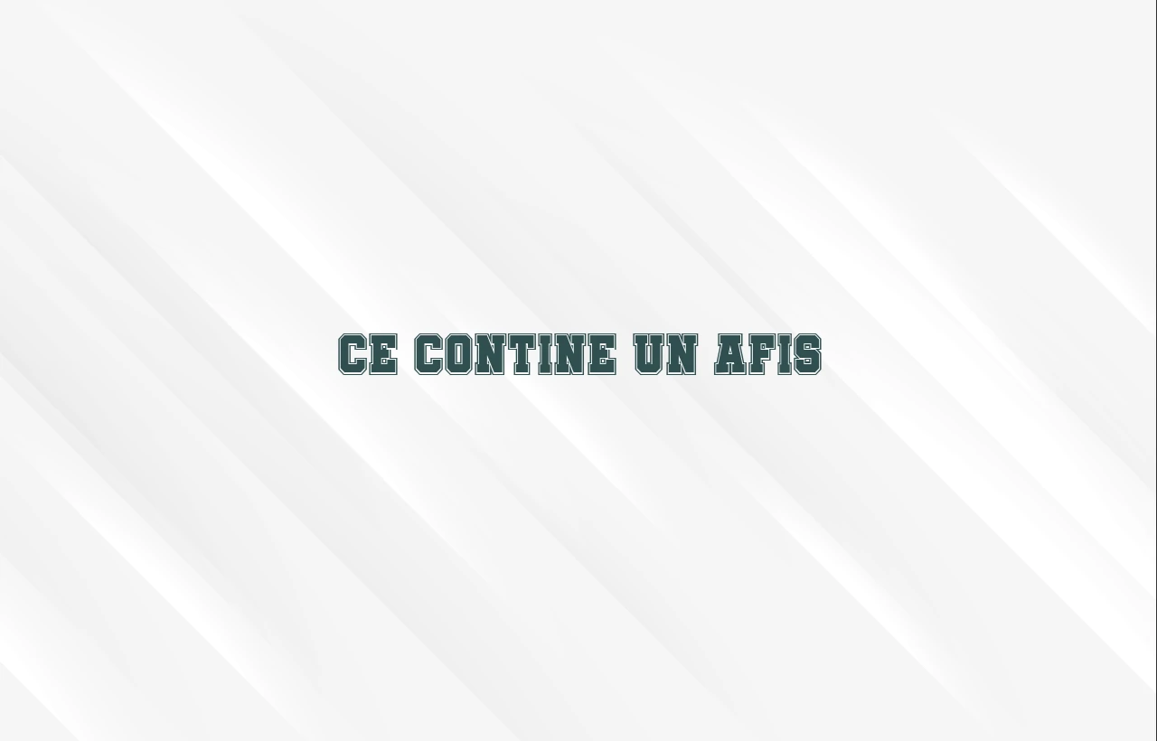ce contine un afis