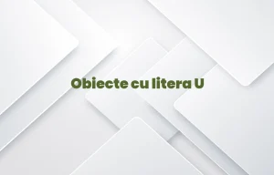 obiecte cu litera u