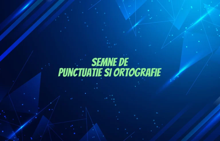 semne de punctuatie si ortografie